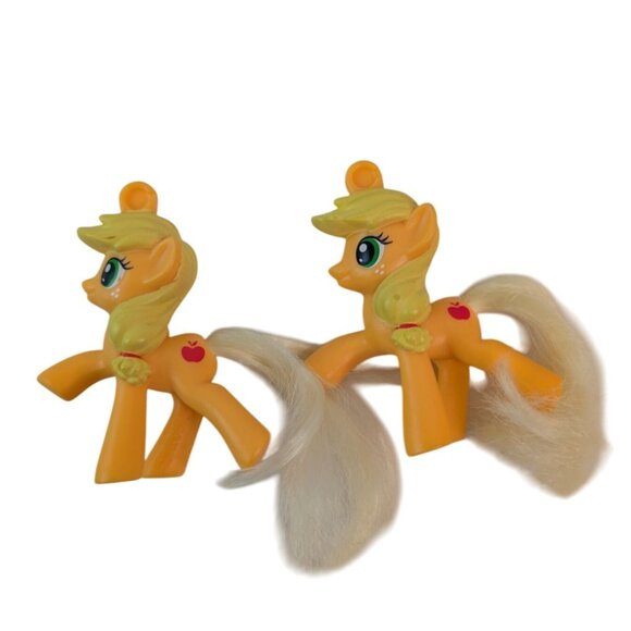 My Little Pony Toy Figures Lot of 8 Rainbow Dash Apple Jack Cheerilee Beachberry - Picture 6 of 9